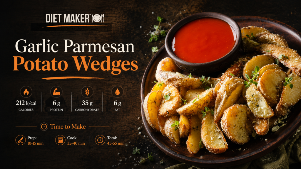 Garlic Parmesan Potato Wedges